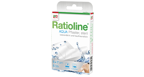 Produktabbildung Ratioline® AQUA Pflaster steril, 5 x 7 cm