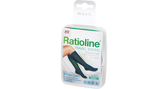 Produktabbildung Ratioline® Travel Socks, schwarz, Schuhgröße: 41 - 45