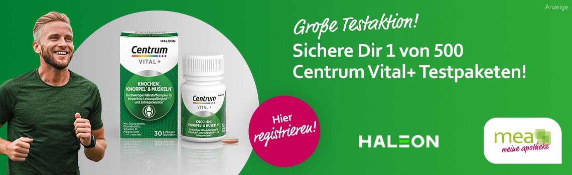 Banner Testaktion Centrum Vital+ September 2025