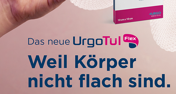 Das neue UrgoTül: Weil Körper nicht flach sind.