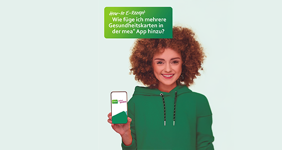 E Rezept Video: Mehrere Gesundheitskarten in der mea App hinterlegen.