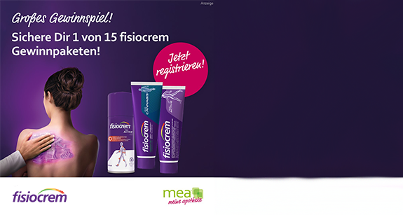 Gewinnspiel fisiocrem März 2025
