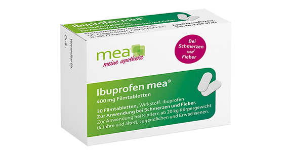 mea Produkt des Monats August 2025: Ibuprofen mea