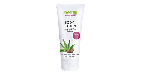 mea Produkt des Monats Juli 2026: mea Bodylotion mit Sheabutter