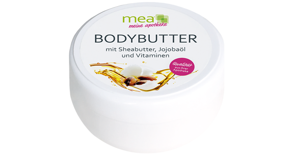 mea Produkt des Monats November 2025: mea Bodybutter mit Sheabutter
