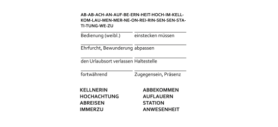 Silbenrätsel Juni 2026