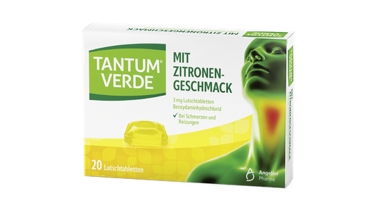 Tantum Verde Lutschtabletten Packshot Zitrone 03335540